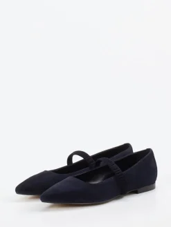 Damen Andrea Puccini – Mary Jane Ballerinas aus Veloursleder