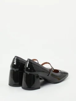 Damen Andrea Puccini – Mary Jane Pumps aus Lackleder Schwarz