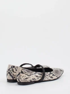 Damen Andrea Puccini – Mary Jane Ballerinas aus geprägtem Leder