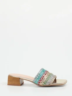 – Mules aus Metallicleder color*Andrea Puccini New