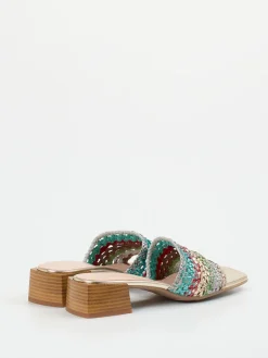 – Mules aus Metallicleder color*Andrea Puccini New