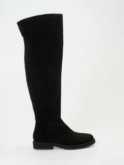 Damen Andrea Puccini – Overkneestiefel aus Veloursleder
