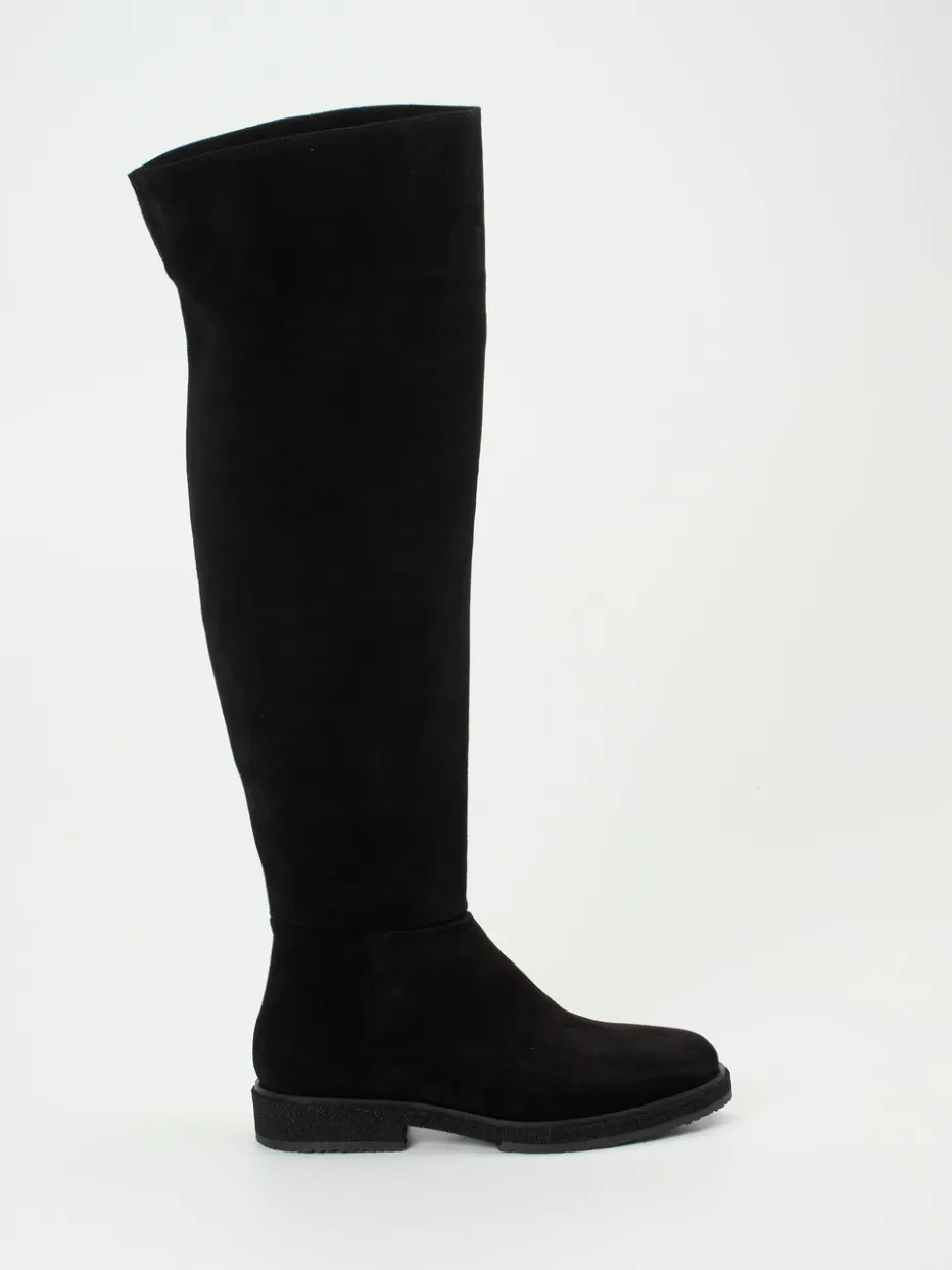 Damen Andrea Puccini – Overkneestiefel aus Veloursleder