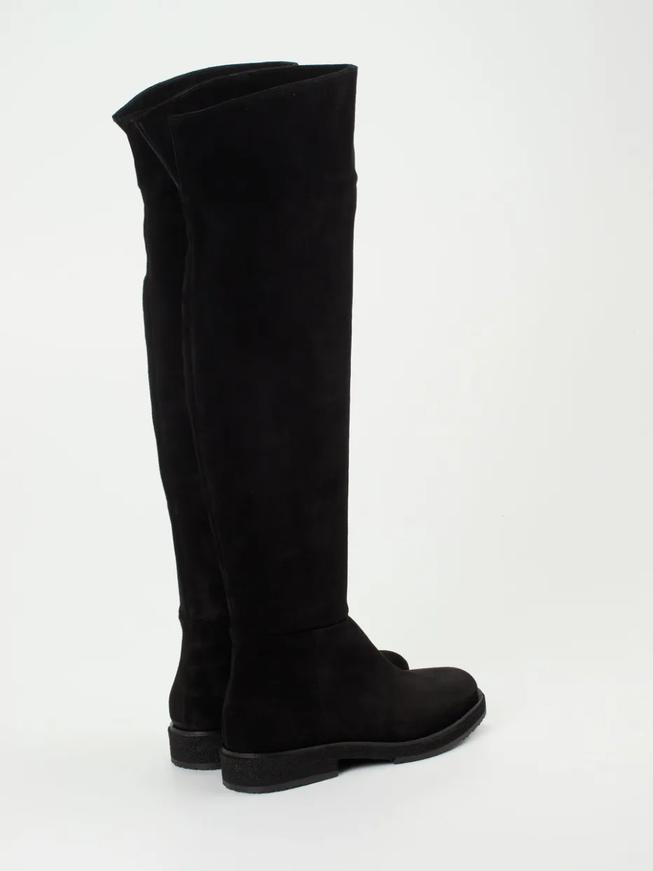 Damen Andrea Puccini – Overkneestiefel aus Veloursleder