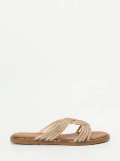 Damen Andrea Puccini – Pantolette aus Metallic in