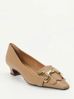 Damen Andrea Puccini – Pumps aus Lammleder in Beige