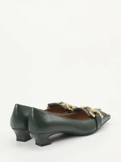 – Pumps aus Lammleder in Tannen*Andrea Puccini Discount