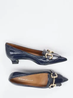 Damen Andrea Puccini – Pumps aus Lackleder in Dunkel