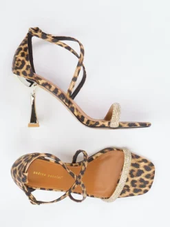 – Riemchensandalette aus Leder Leoprint*Andrea Puccini Sale