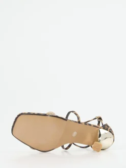 – Riemchensandalette aus Leder Leoprint*Andrea Puccini Sale