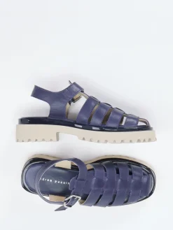 – Sandalen aus Lammleder Dunkel*Andrea Puccini Clearance