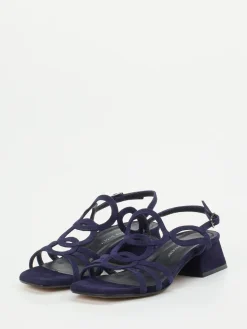 Damen Andrea Puccini – Sandalette aus Veloursleder Tief