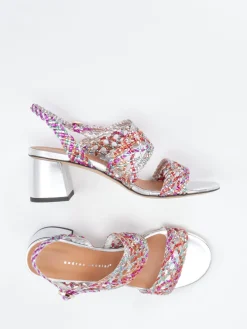 – Sandalette aus Metallicleder color*Andrea Puccini Sale