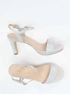 Damen Andrea Puccini – Sandaletten aus Metallicleder