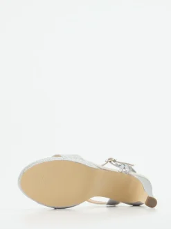 Damen Andrea Puccini – Sandaletten aus Metallicleder