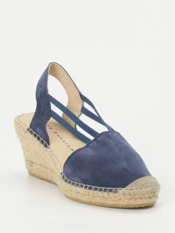 Damen Andrea Puccini – Sandaletten aus Veloursleder Dunkel