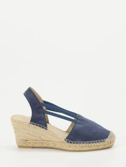 Damen Andrea Puccini – Sandaletten aus Veloursleder Dunkel