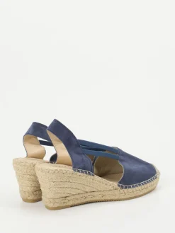 Damen Andrea Puccini – Sandaletten aus Veloursleder Dunkel