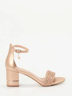 – Sandaletten aus Metallicleder Roségold*Andrea Puccini Discount