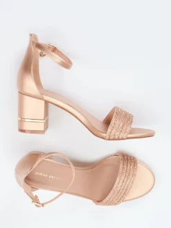 – Sandaletten aus Metallicleder Roségold*Andrea Puccini Discount