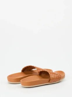 – Slides aus Flechtleder cognac*Andrea Puccini Clearance