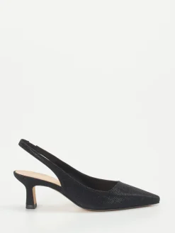 Damen Andrea Puccini – Slingback-Pumps aus Metallicleder