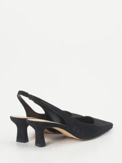 Damen Andrea Puccini – Slingback-Pumps aus Metallicleder