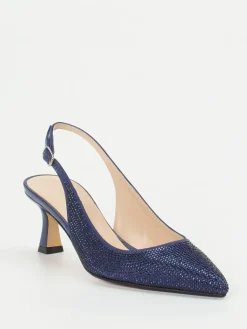 – Slingback-Pumps aus Metallicleder*Andrea Puccini Best