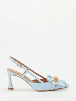 Damen Andrea Puccini – Slingback-Pumps aus Lammleder hell