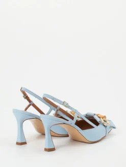 Damen Andrea Puccini – Slingback-Pumps aus Lammleder hell