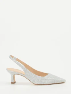 Damen Andrea Puccini – Slingback-Pumps aus Metallicleder