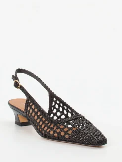 Damen Andrea Puccini – Slingback-Pumps aus Flechtleder