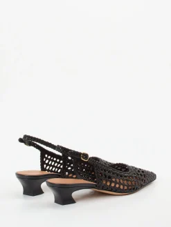 Damen Andrea Puccini – Slingback-Pumps aus Flechtleder