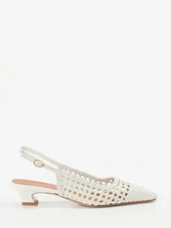 Damen Andrea Puccini – Slingback-Pumps aus Flechtleder