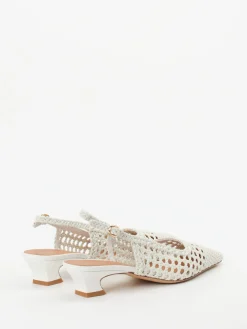 Damen Andrea Puccini – Slingback-Pumps aus Flechtleder