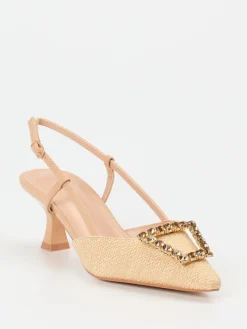 – Slingpumps aus Flechtleder*Andrea Puccini Sale