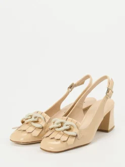 – Slingpumps aus Lackleder*Andrea Puccini Sale