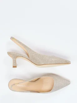 – Slingpumps aus Metallicleder champagner*Andrea Puccini Best