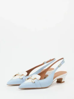 Damen Andrea Puccini – Slingpumps aus Lammleder Pastell