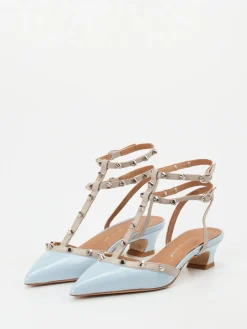 – Slingpumps aus Lackleder Hell*Andrea Puccini Discount