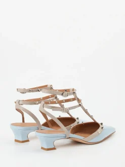 – Slingpumps aus Lackleder Hell*Andrea Puccini Discount