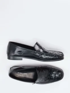 Herren Andrea Puccini – Slipper aus Flechtleder