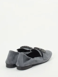 – Slipper aus Veloursleder anthrazit*Andrea Puccini Online
