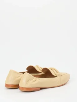Damen Andrea Puccini – Slipper aus Lammleder in Beige