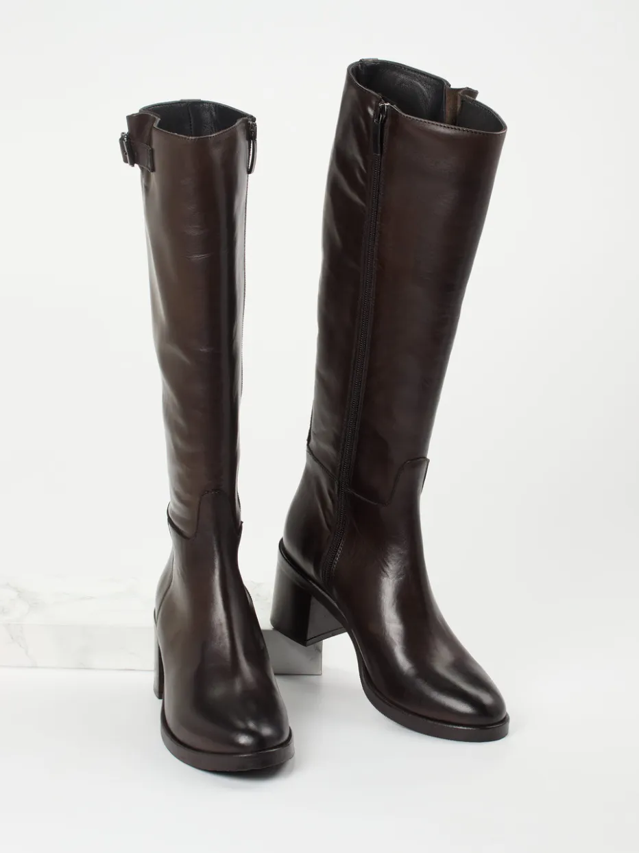 Damen Andrea Puccini – Stiefel aus Kalbleder Dunkel