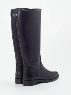 Damen Andrea Puccini – Stiefel aus Kalbleder tiefdunkel violett