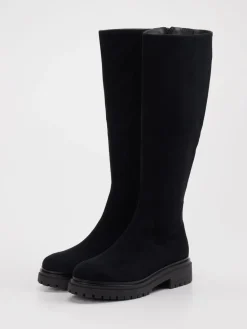 – Stiefel aus Veloursleder schwarz*Andrea Puccini Discount