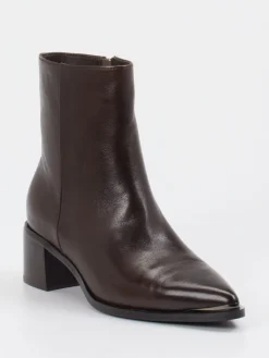 Damen Andrea Puccini – Stiefelette aus Lammleder Dunkel