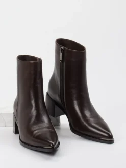 Damen Andrea Puccini – Stiefelette aus Lammleder Dunkel