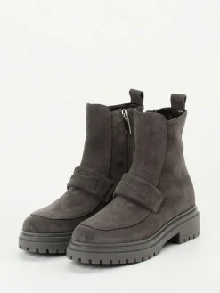 – Stiefelette aus Veloursleder*Andrea Puccini